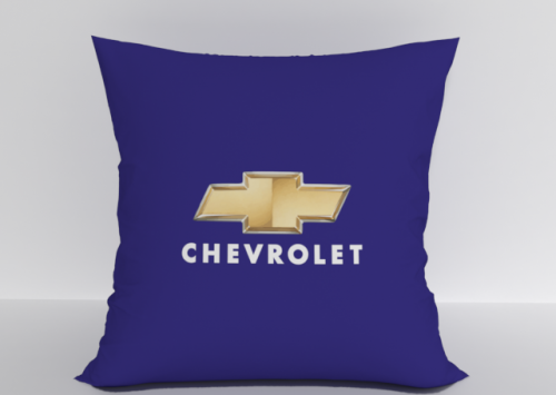 Подушка "Chevrolet фиолет" 40*40см лучшая декоративная, для авто и в подарок  