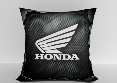 Подушка "Honda крылья карбон" 40*40см лучшая декоративная, для авто и в подарок  