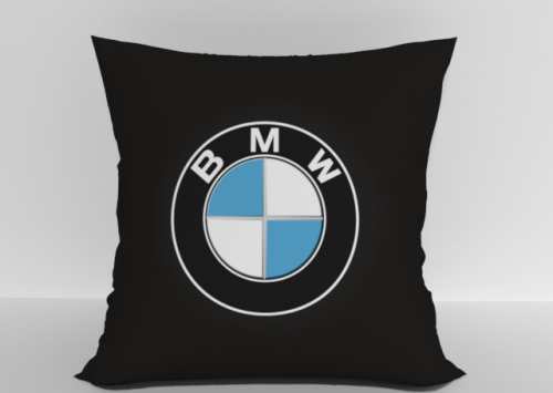 Подушка "BMW" 40*40см лучшая декоративная, для авто и в подарок  