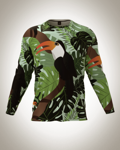 Лонгслив мужской "Какаду" классический 3D, футболка с длинным рукавом