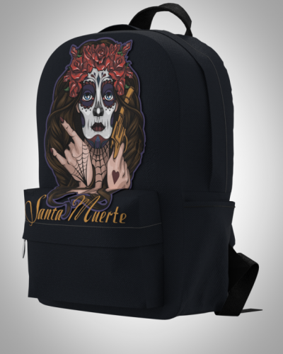 Рюкзак 30*40см "Santa Muerte" с укрепленной спинкой и регулируемыми лямками