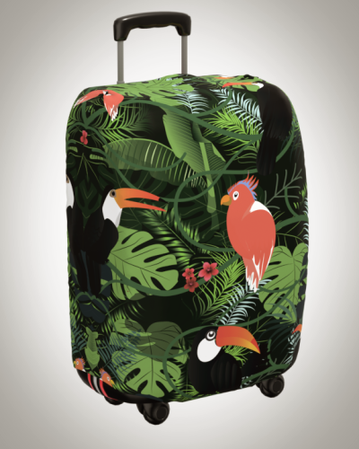 Чехол на чемодан "Какаду с попугаем"